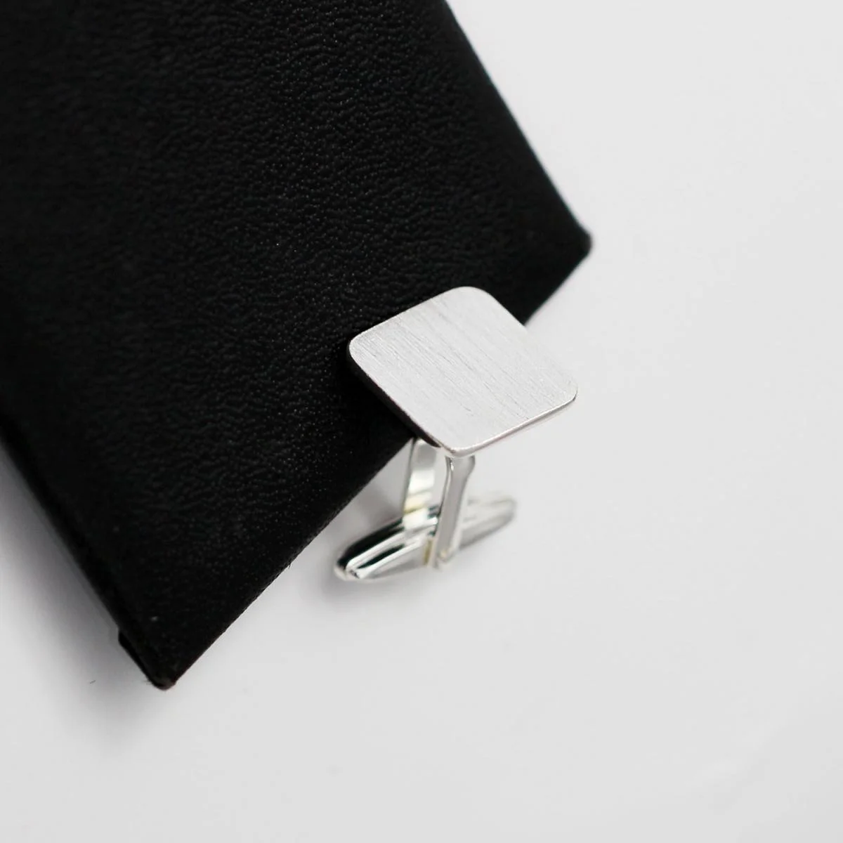 Tie Clip Silver - Beadsnice 2 adet 925 Gümüş Kare