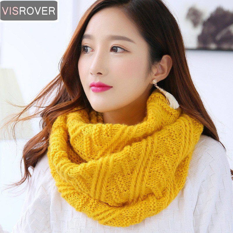 Infinity Scarf Knit - VISROVER renk atkılar kadınlar kış örme
