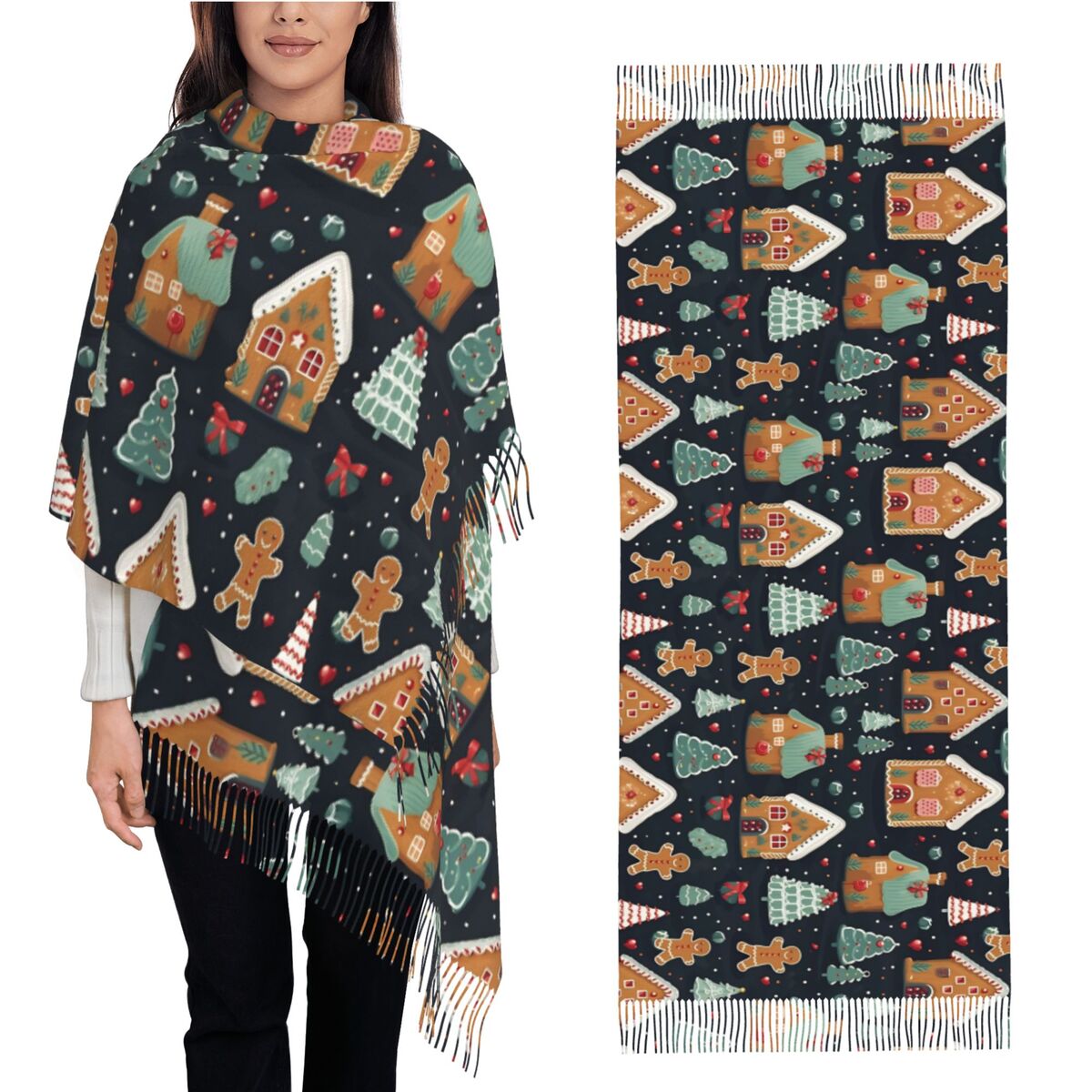 Pashmina Wrap Large - Noel Keyfi - Kadınlar için İlginç