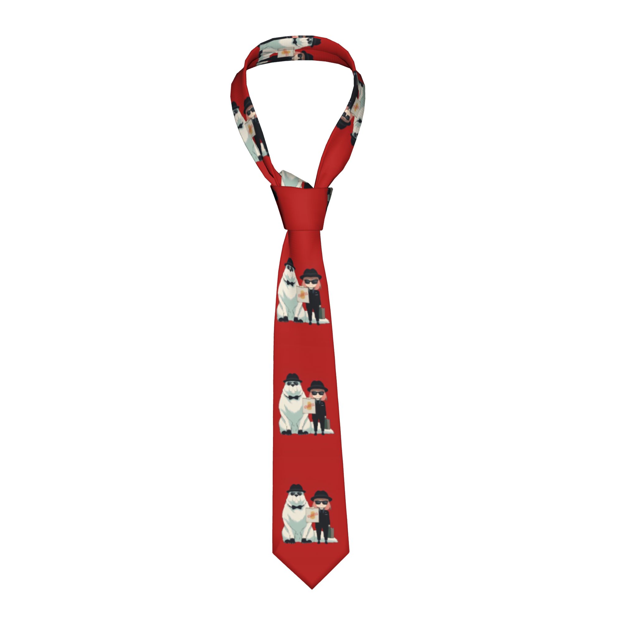 Skinny Tie Men - Spy x Family Kravat Erkek Kadın