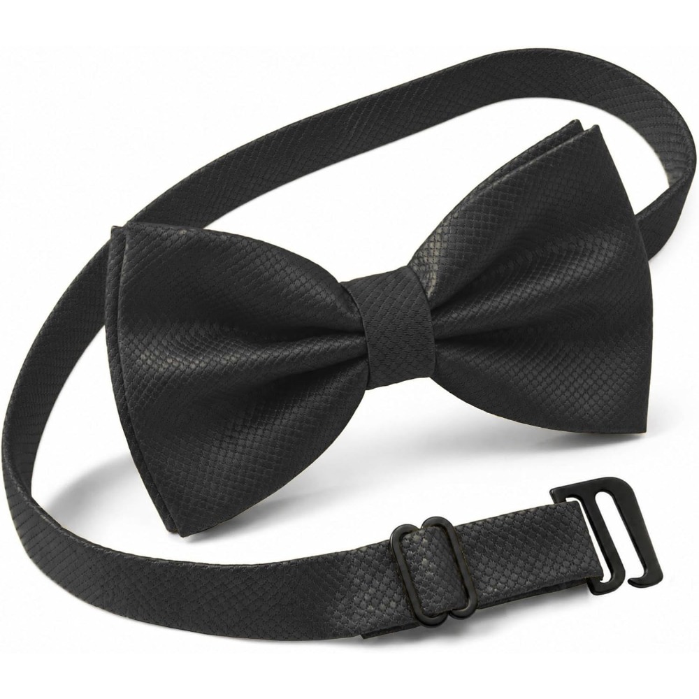 Bow Tie Pre Tied - Erkekler için Polyester Düz Hazır Papyon