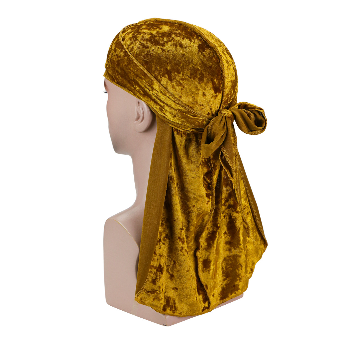 Bandana Doo Rag - Unisex Elmas Desenli Kadife Durag Bandana
