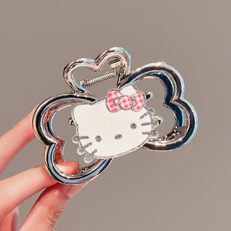 Tie Clip Silver - Hello Kitty Kawaii Köpekbalığı Klip Moda