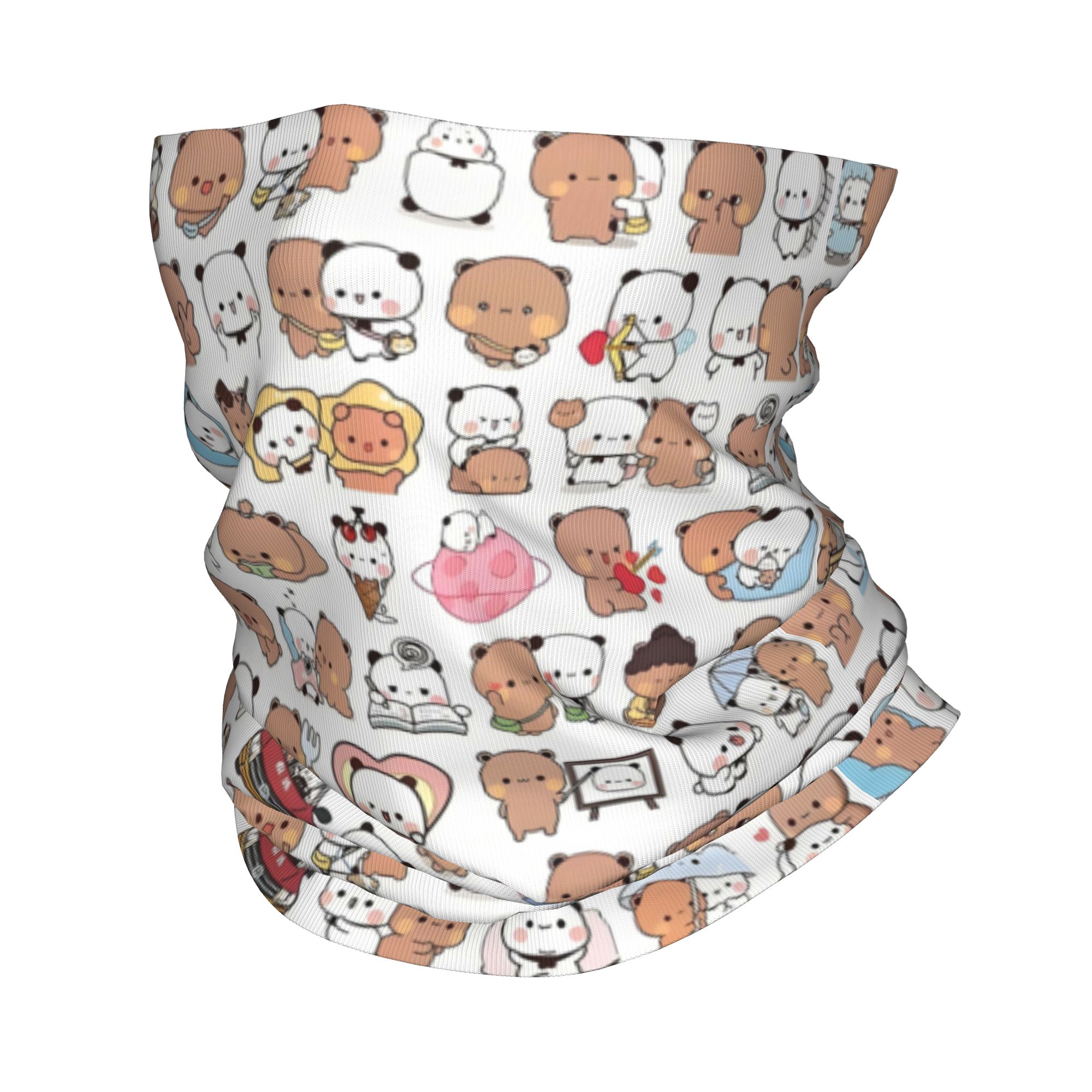 Neck Warmer Tube - Özel Tasarım Karikatür Şeftali ve Goma