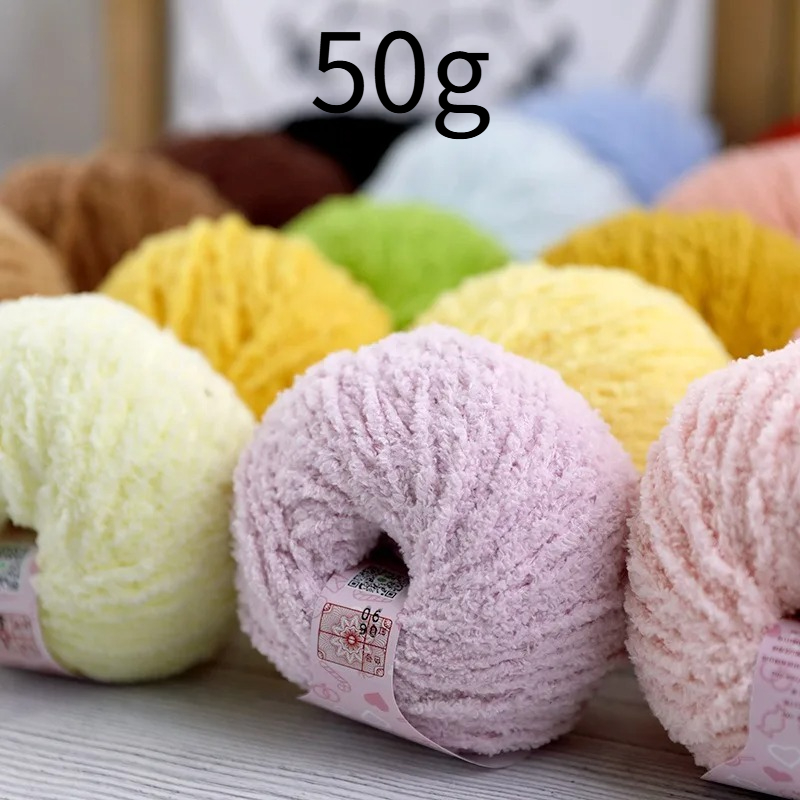 Woven Scarf Blanket - 50g Kısa Peluş İplik 70m, DIY