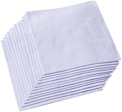Handkerchief Cotton Men - Erkek Saf Beyaz %100 Pamuk Mendil