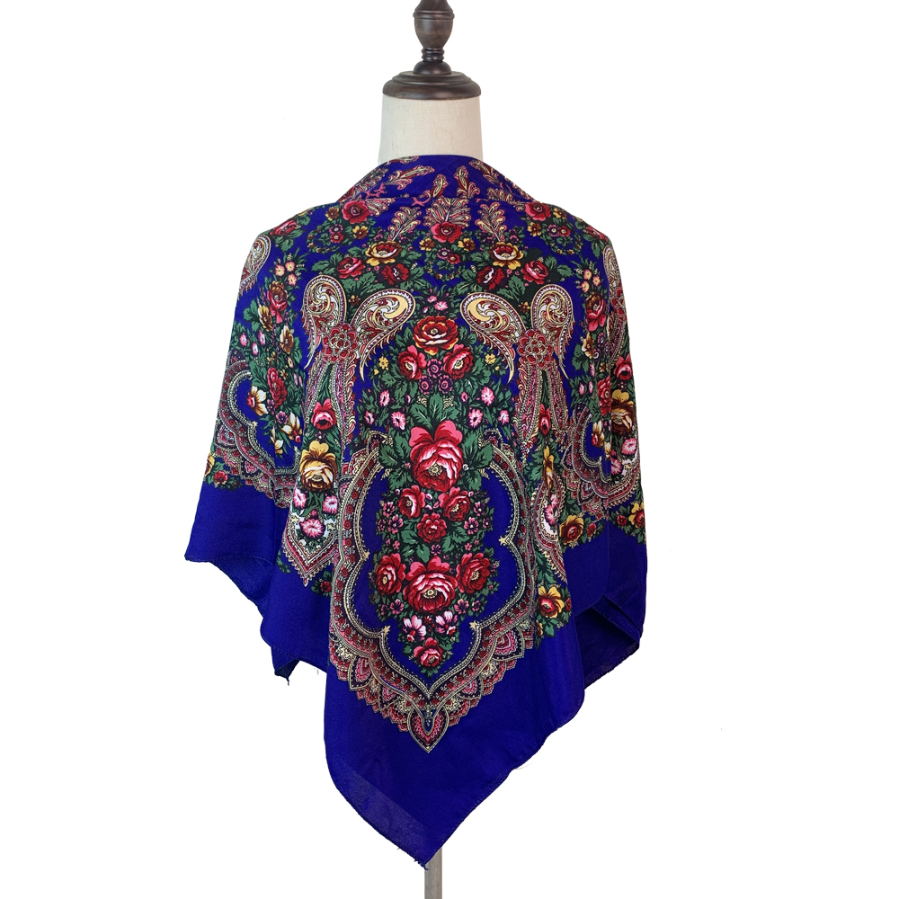 Bandana Cotton - 100*100 cm Rus Kare Eşarp Kadınlar