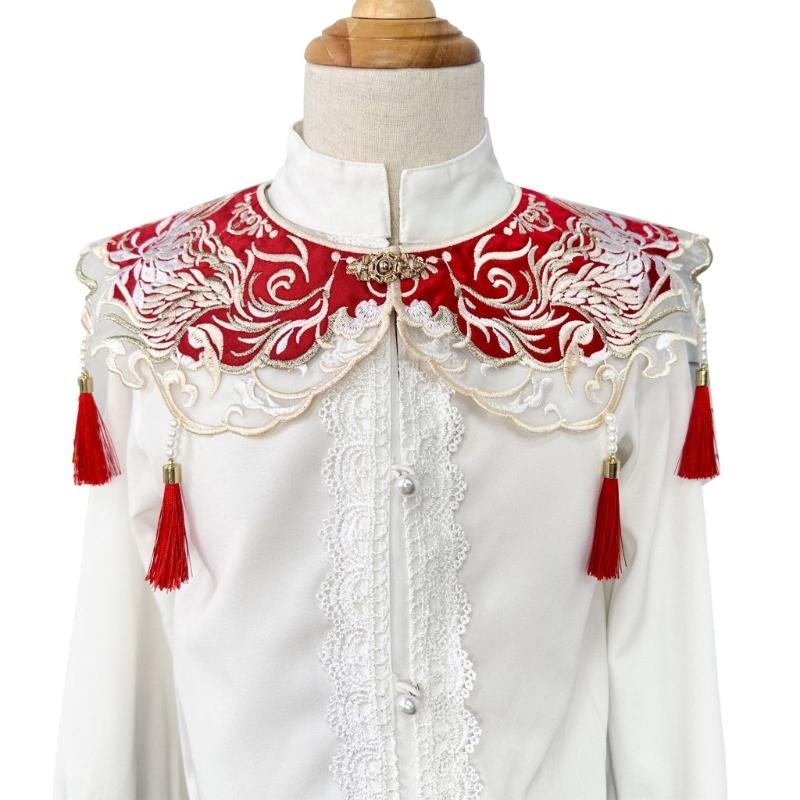Stole Wedding Shawl - 39BD Unisex Şal Lüks İşlemeli Şal