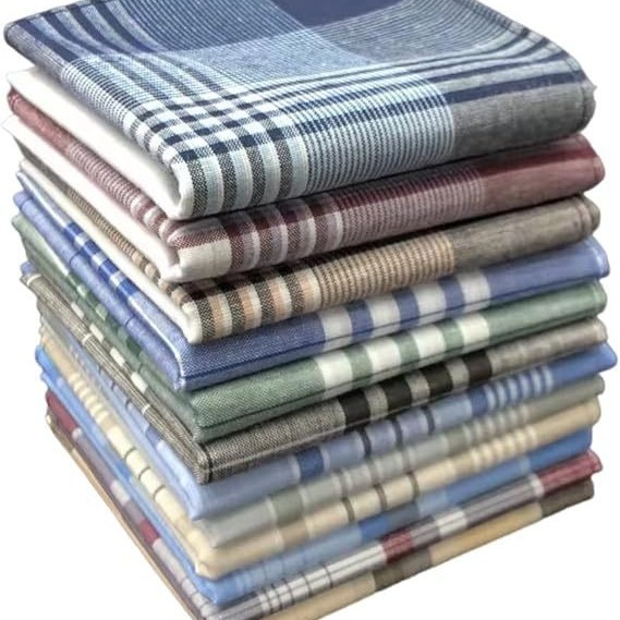 Handkerchief Cotton Men - Erkek Mendilleri %100 Pamuklu Ekose Desenli