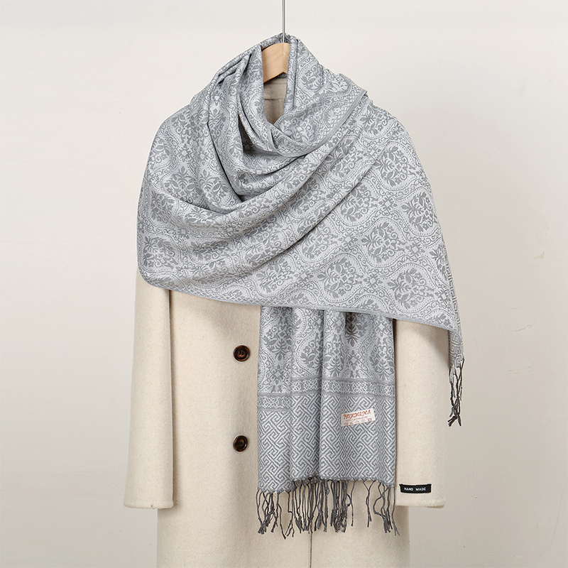 Woven Scarf Blanket - 2024 Lüks Kalın Kaşmir Eşarp Kadın