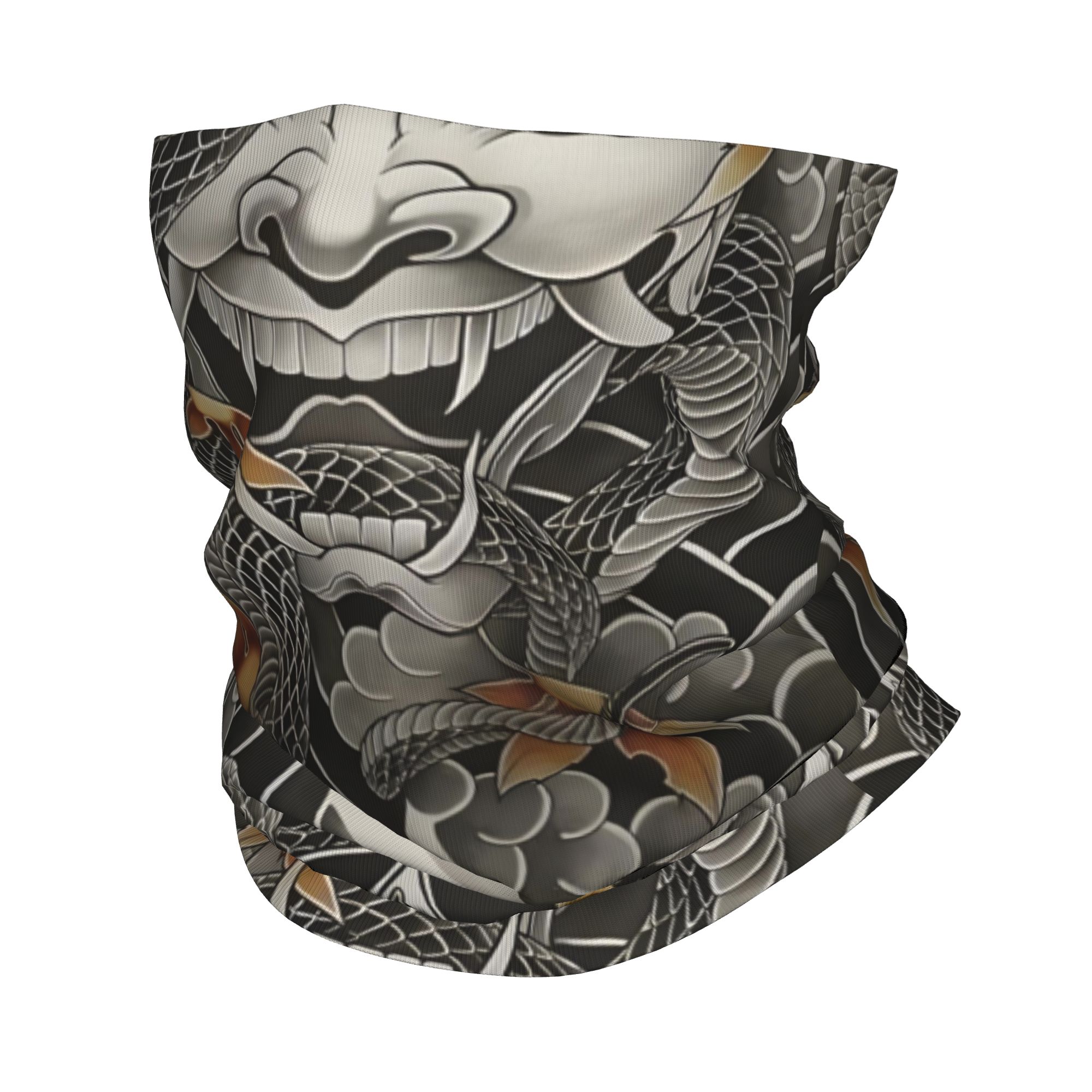 Neck Warmer Tube - Özel Tasarım Samuray Oni Şeytan Bandana