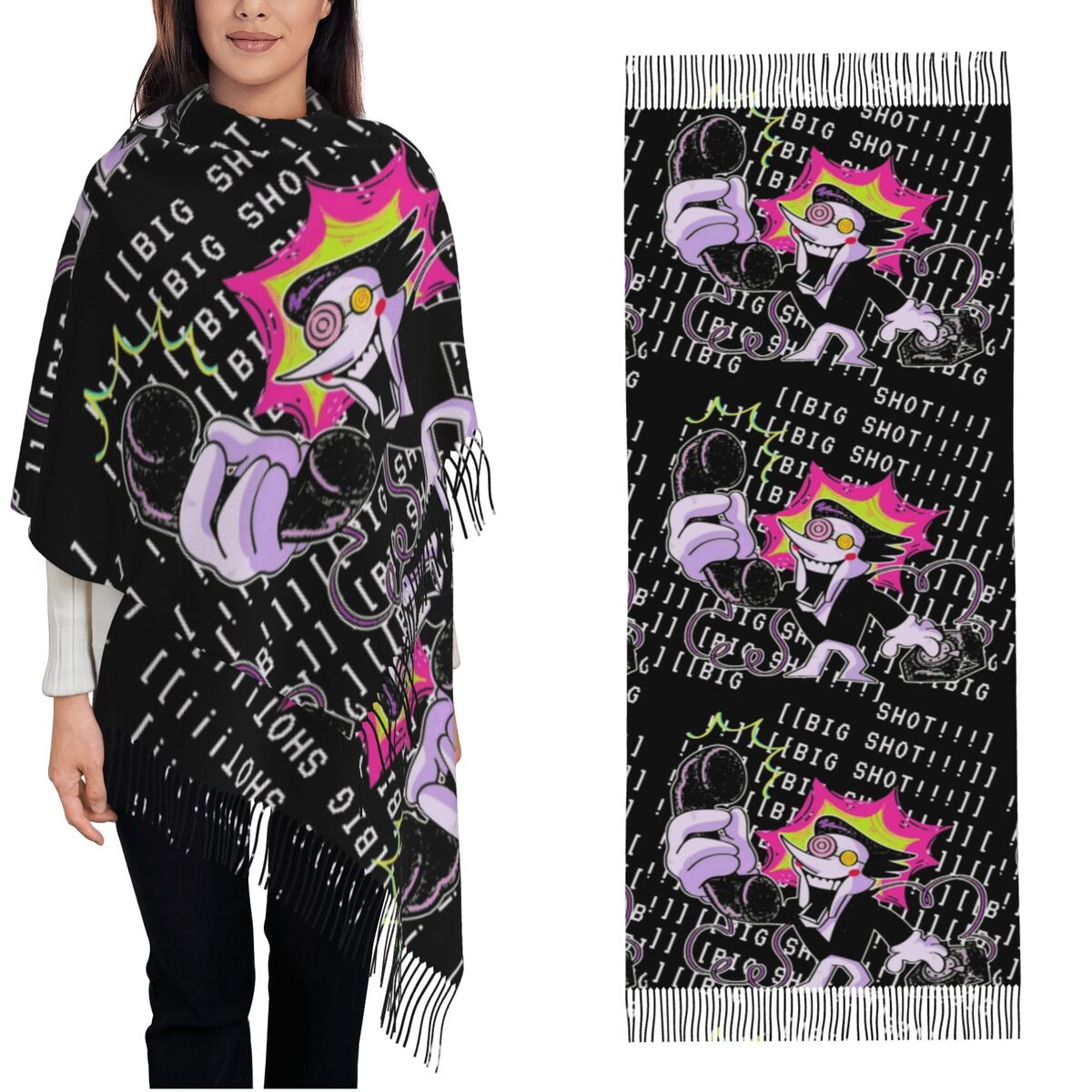 Pashmina Wrap Large - Deltarune Şal Kadınlar İçin Kışlık Büyük