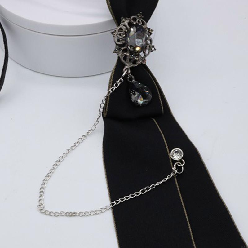Bow Tie Pre Tied - Okul Üniforması için Kravat Gotik Metal