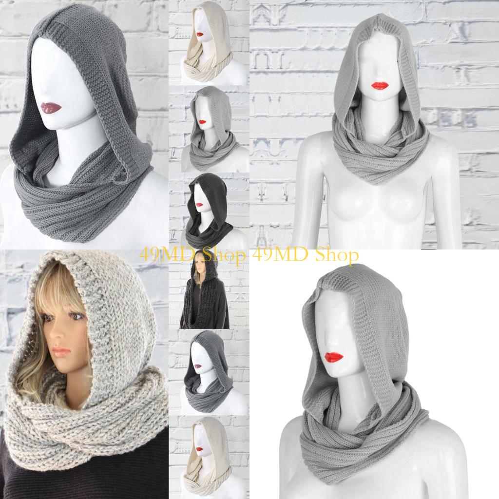 Infinity Scarf Knit - 49MD Sonsuzluk Eşarp kasketleri için Kazak