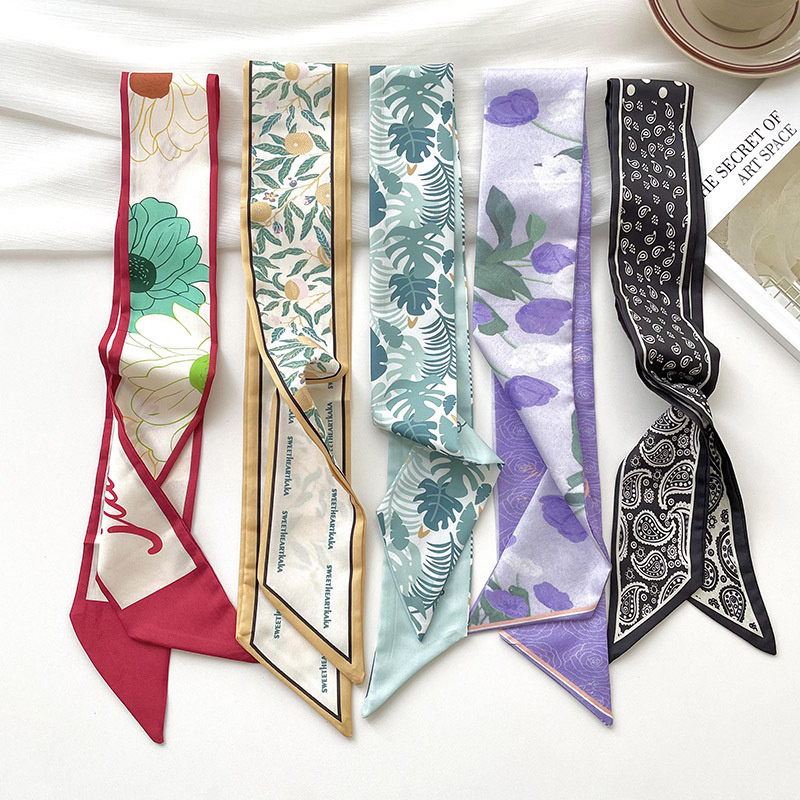 Ascot Neck Scarf - Yeni lüks Marka Modeli Küçük ipek