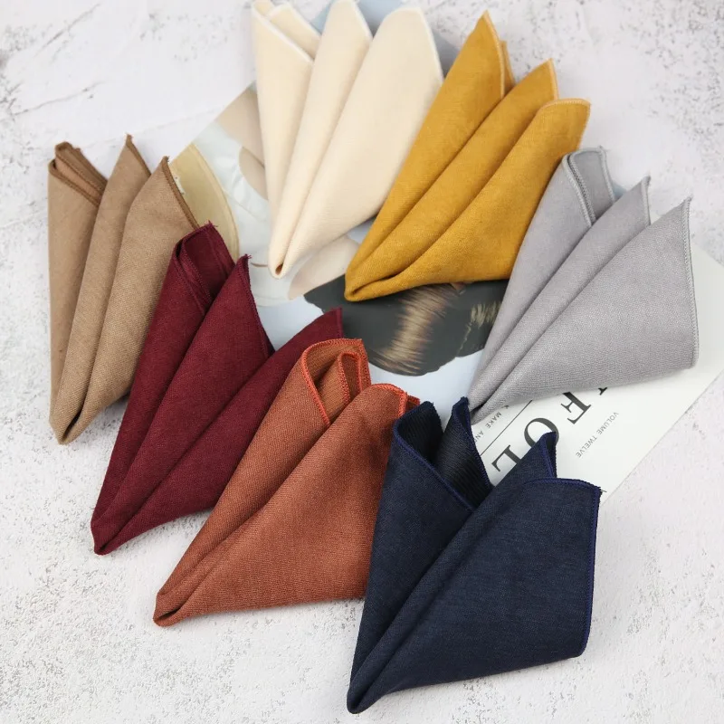 Pocket Square Set - 24 cm erkek iş cep karesi