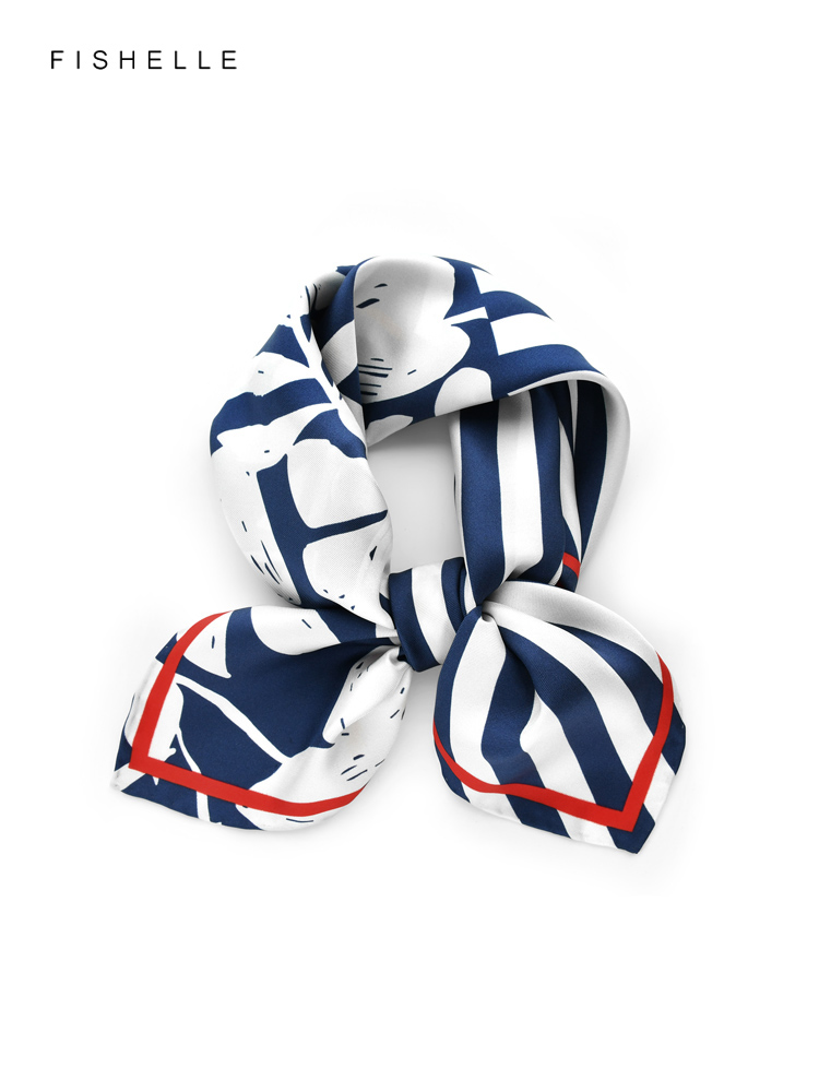Mavi beyaz çizgili çiçek baskı - Silk Tie Striped incelemesi ve fiyatı