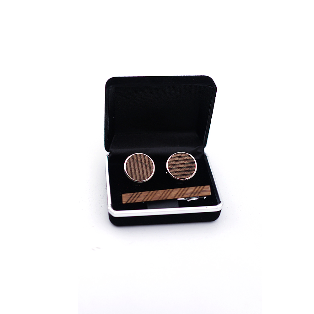 Yüksek kaliteli ahşap manşet l - Tie Bar Set Gift incelemesi ve fiyatı