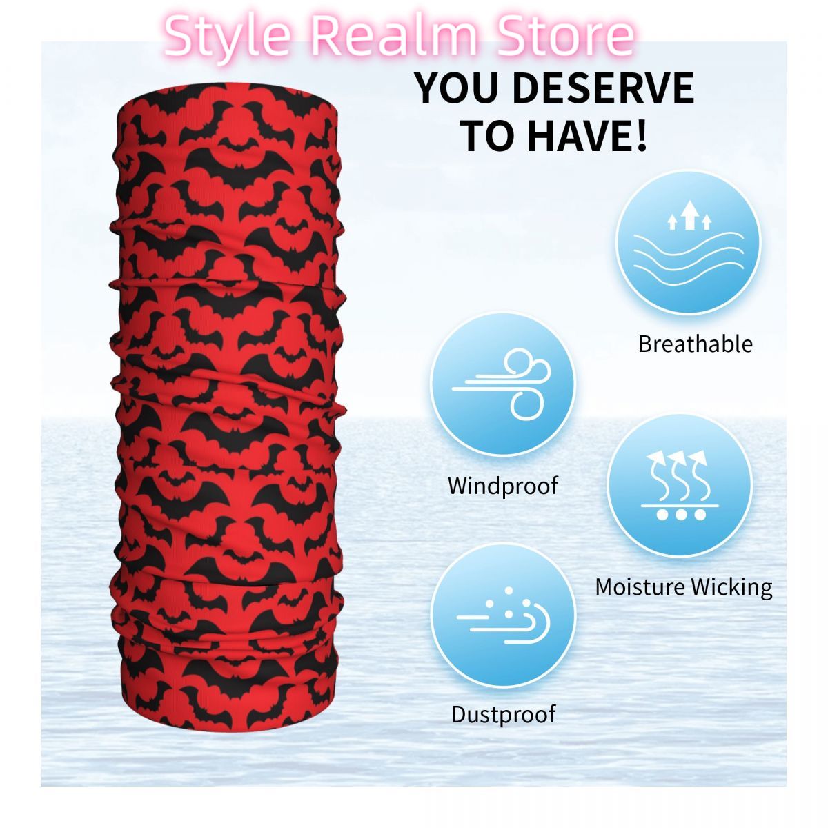 Gotik Cadı Yarasalar Desen Ban - Neck Warmer Tube incelemesi ve fiyatı