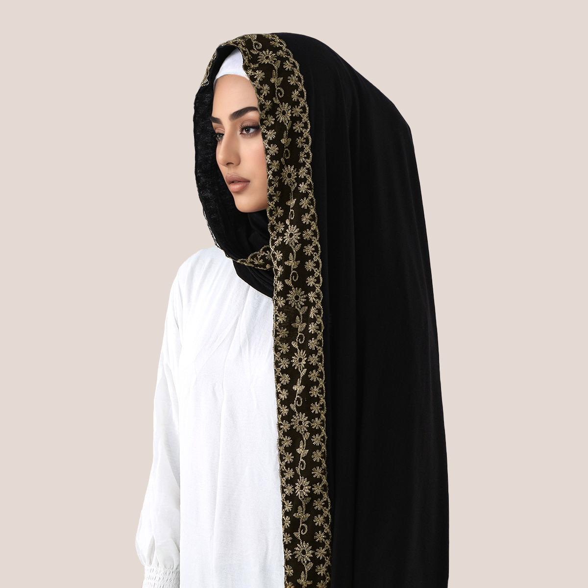 Dantel İşlemeli Pamuklu Jersey - Head Wrap Turban incelemesi ve fiyatı