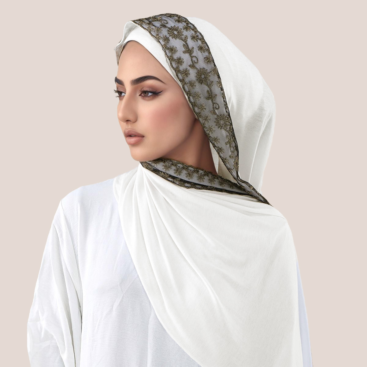 Dantel İşlemeli Pamuklu Jersey - Head Wrap Turban incelemesi ve fiyatı
