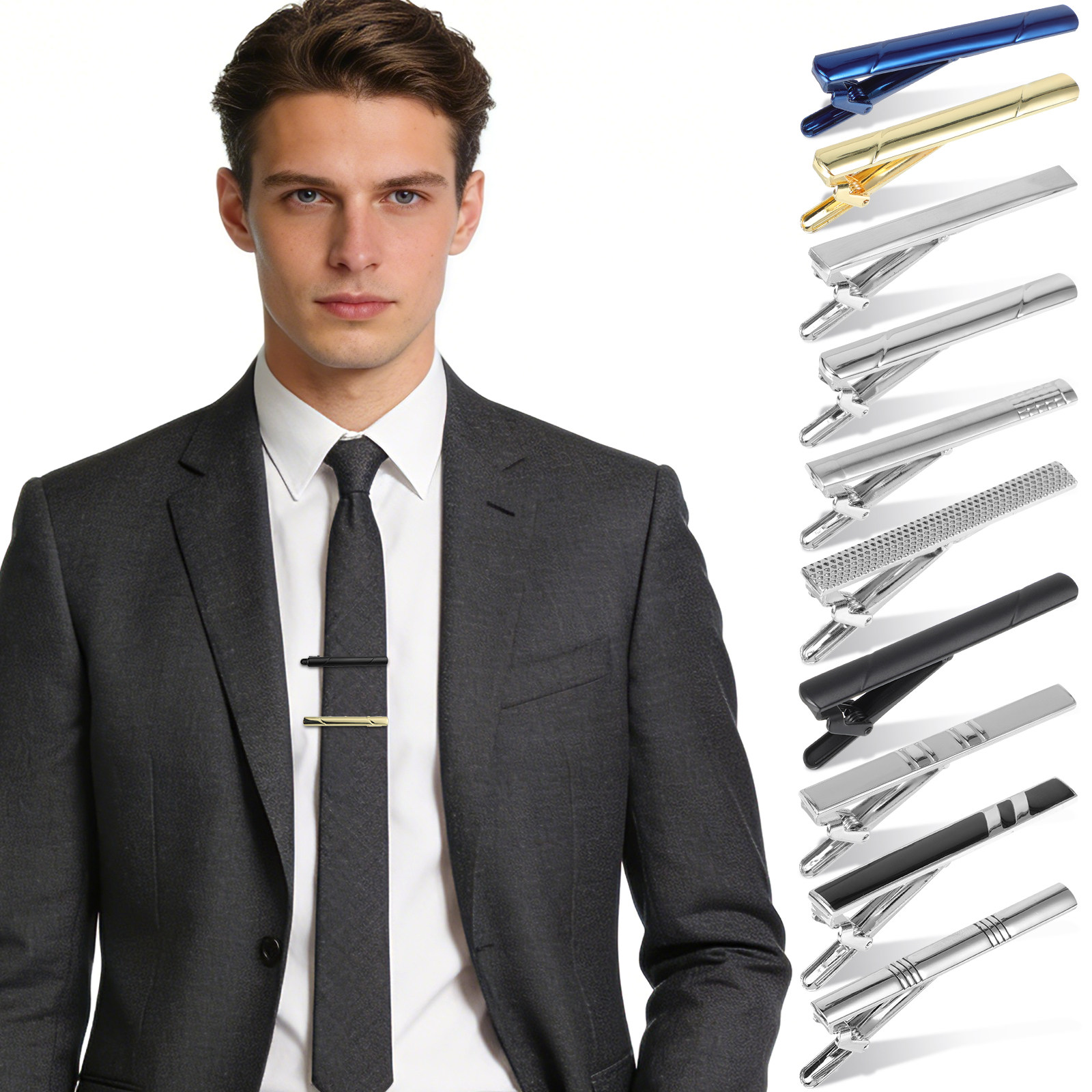 10 Adet Kravat Klipsi Seti Zar - Tie Bar Set Gift incelemesi ve fiyatı