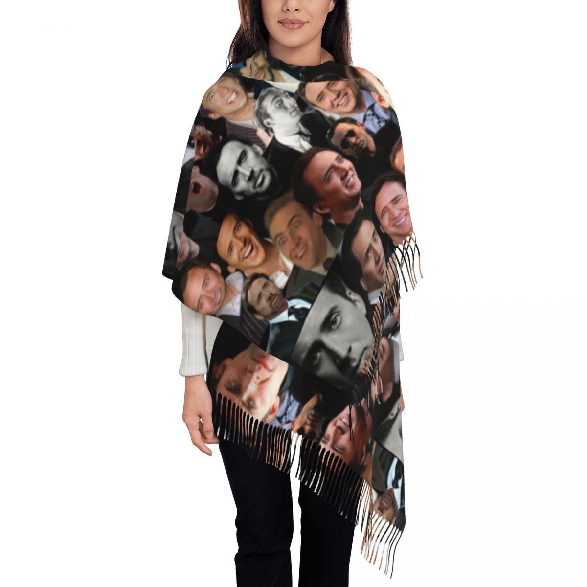 Nicolas Cage Kolaj Şal Kadınla - Pashmina Wrap Large incelemesi ve fiyatı