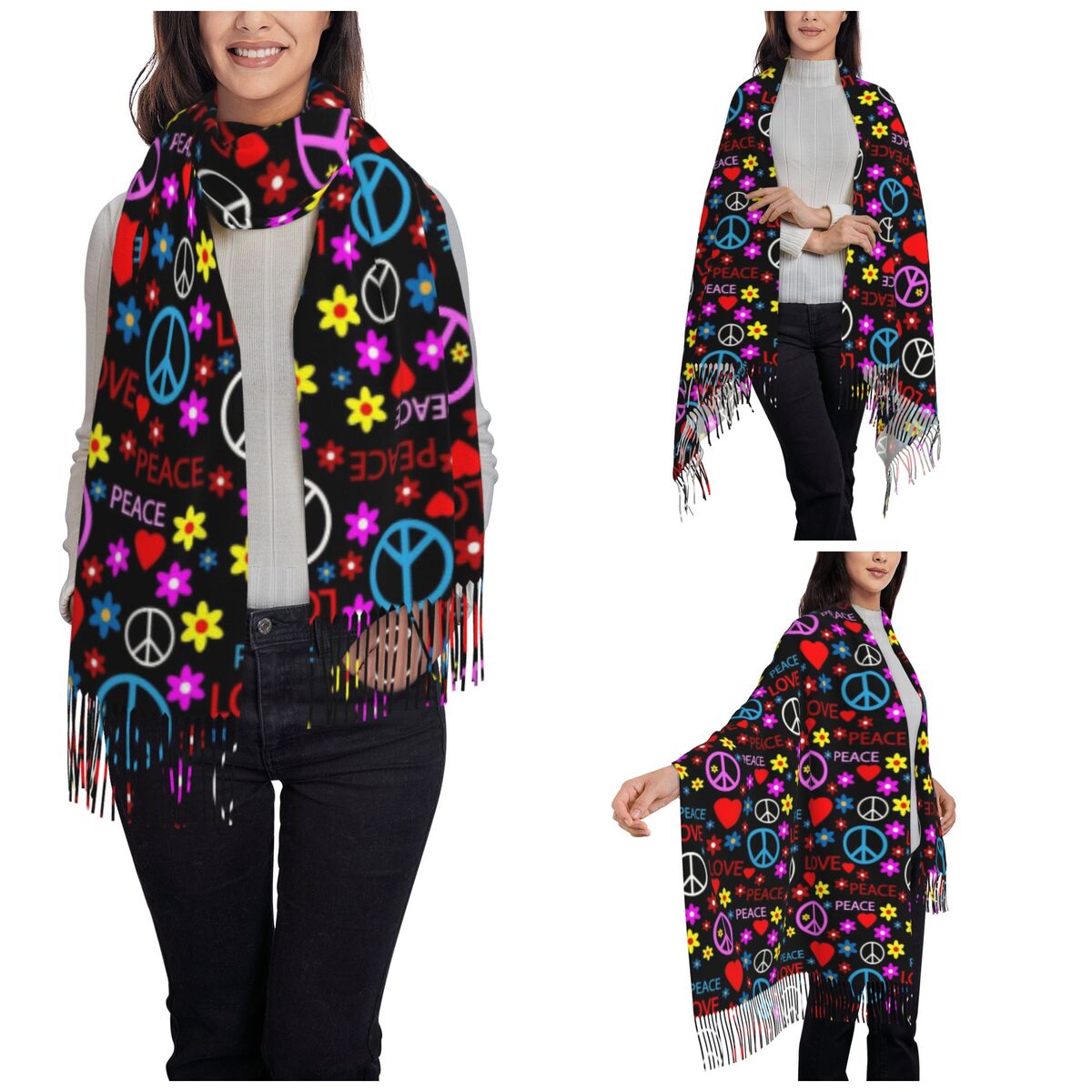 Barış Foral Aşk Desenli Kadınl - Pashmina Wrap Large incelemesi ve fiyatı