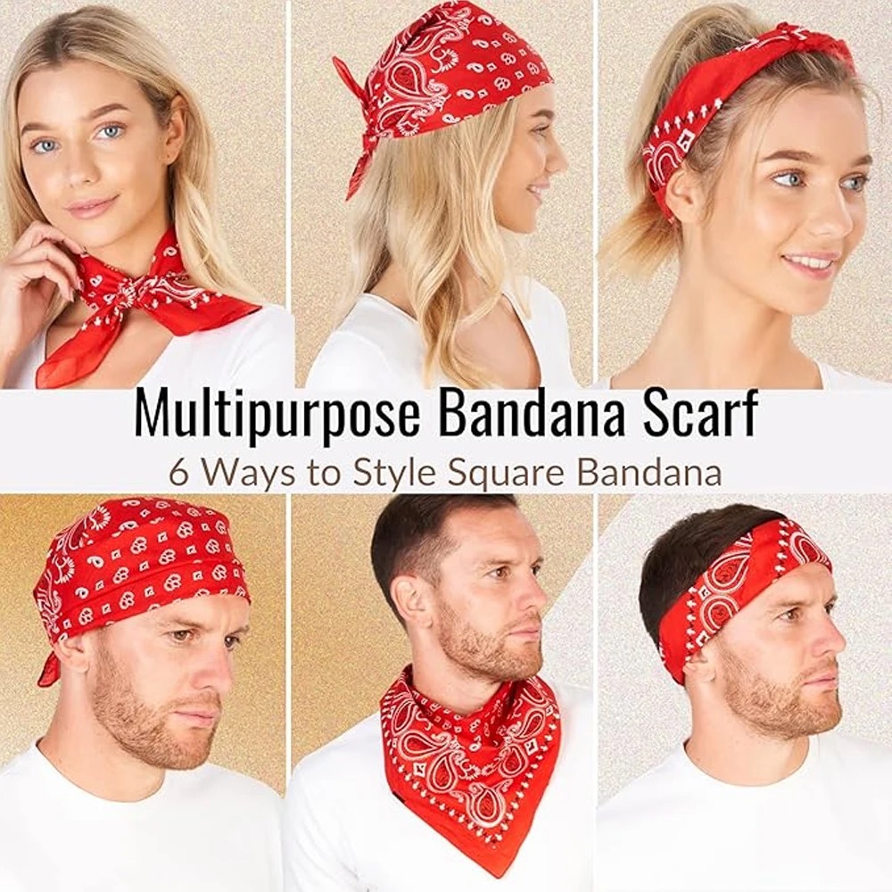 Unisex Erkek Kadın Bandana Saç - Handkerchief Cotton Men incelemesi ve fiyatı