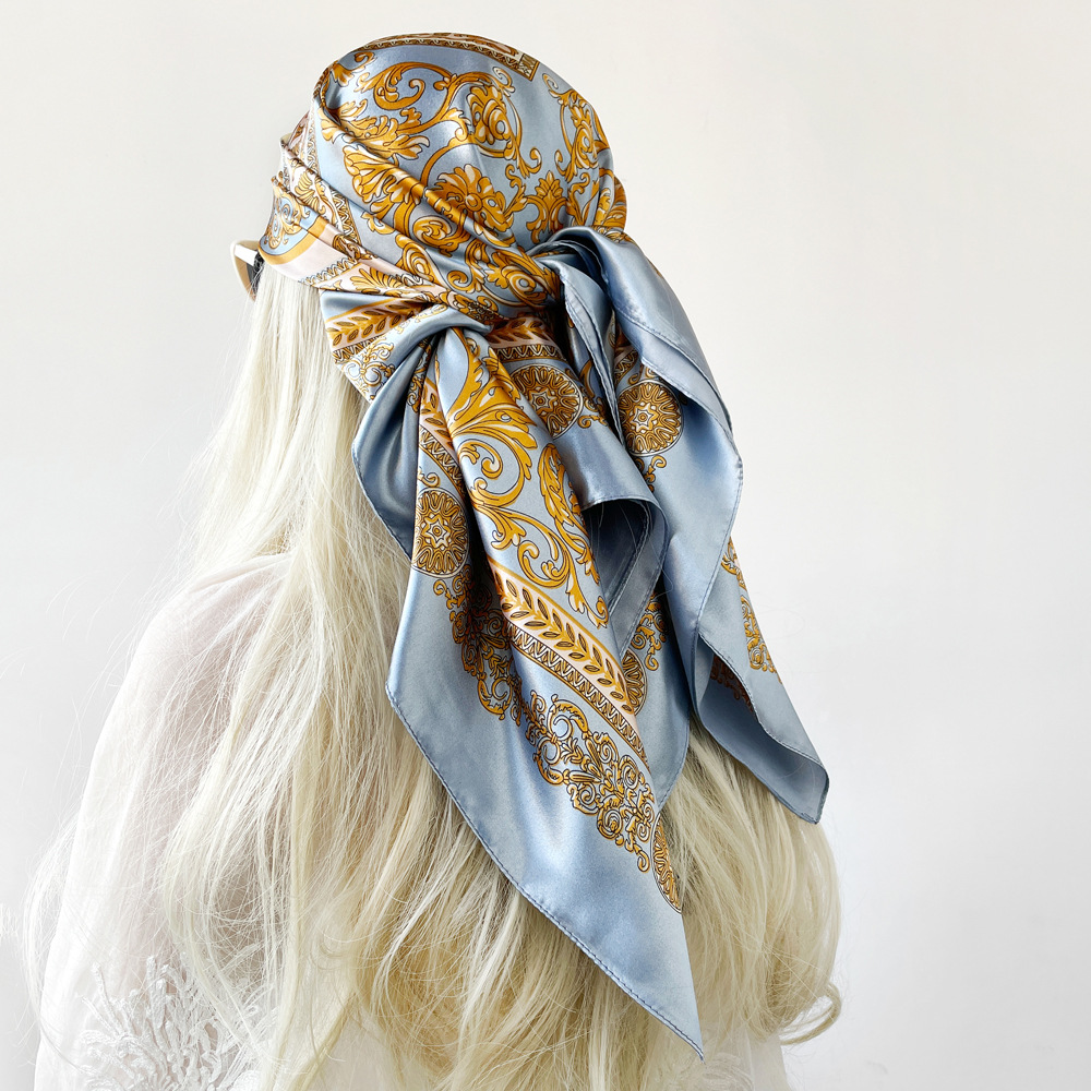 Ipek şal saten kare eşarp kadı - Head Wrap Turban incelemesi ve fiyatı