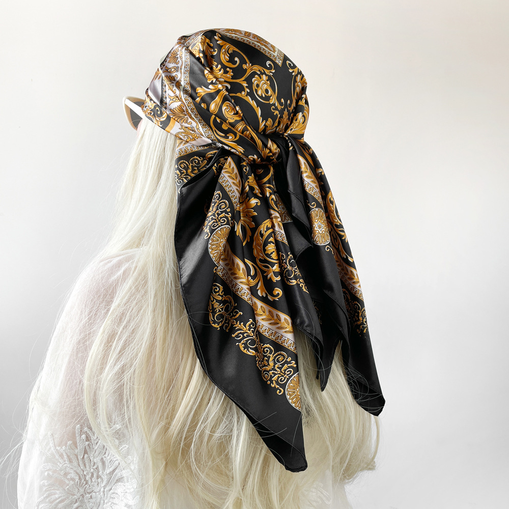Ipek şal saten kare eşarp kadı - Head Wrap Turban incelemesi ve fiyatı
