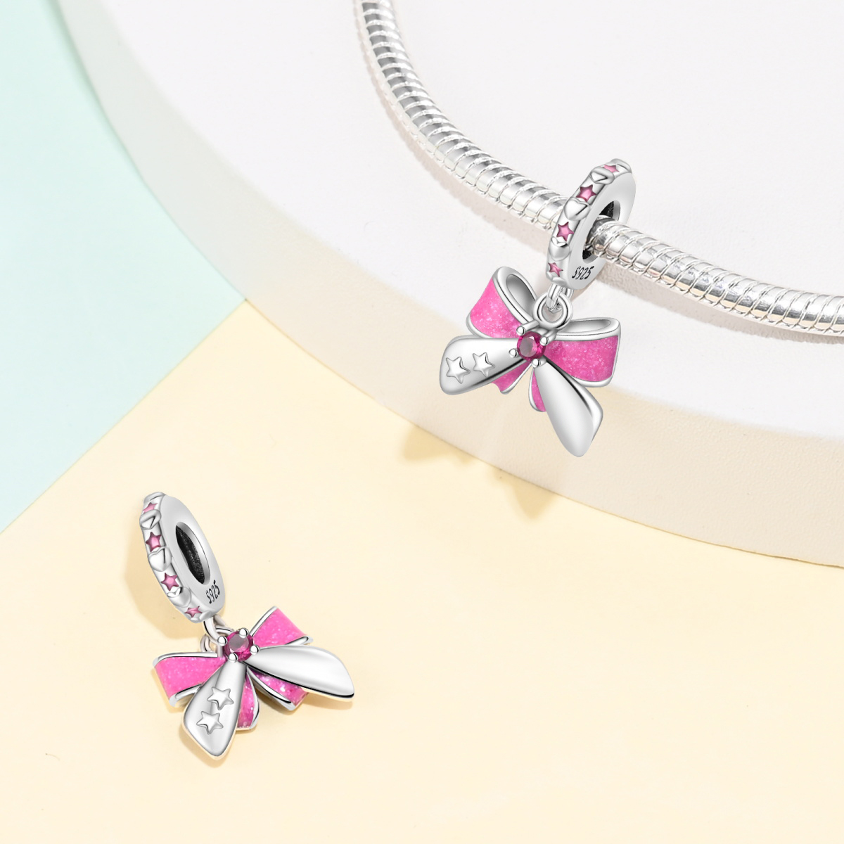 Yeni 925 Ayar Gümüş Pembe Yay  - Tie Clip Silver incelemesi ve fiyatı