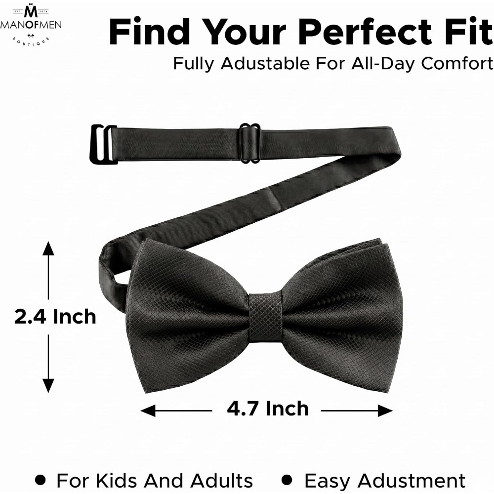 Erkekler için Polyester Düz Ha - Bow Tie Pre Tied incelemesi ve fiyatı