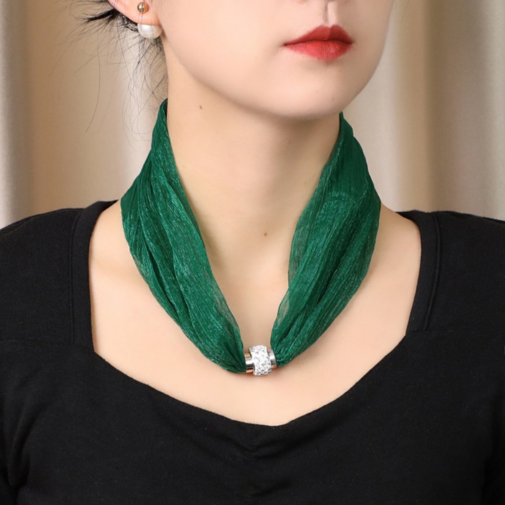 Lüks Manyetik Tokalı Kadın Eşa - Ascot Neck Scarf incelemesi ve fiyatı
