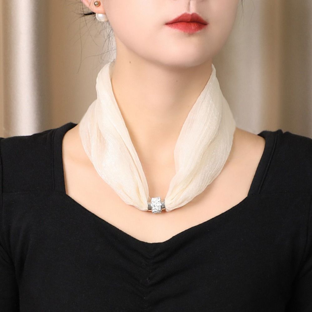Lüks Manyetik Tokalı Kadın Eşa - Ascot Neck Scarf incelemesi ve fiyatı