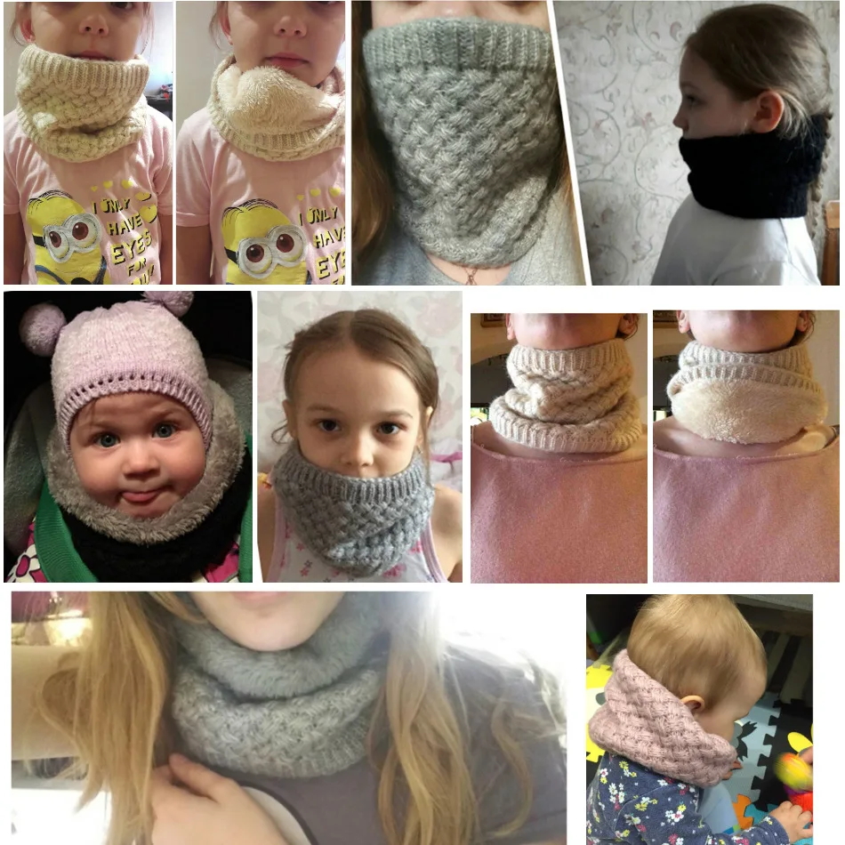 Çocuk Kız/Erkek Kış Örme Sonsu - Infinity Scarf Knit incelemesi ve fiyatı