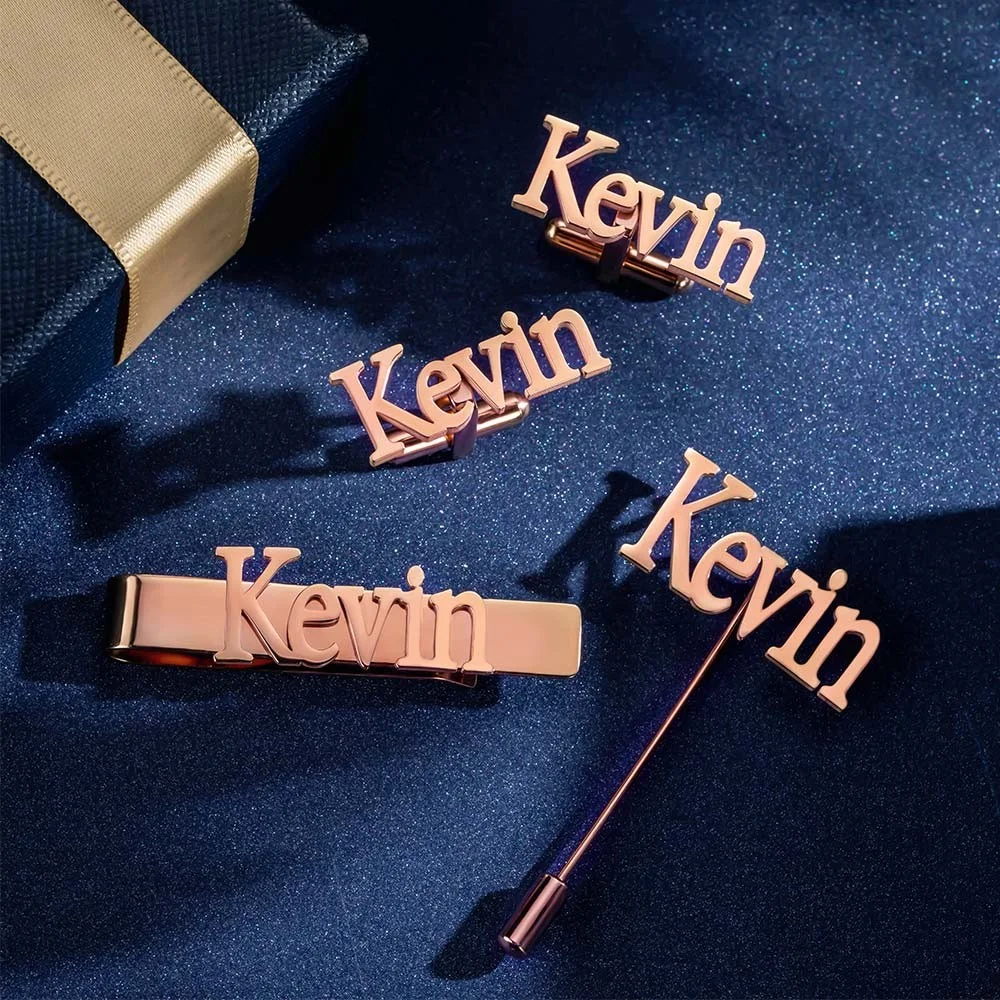 Kişiselleştirilmiş Kol Düğmele - Tie Bar Set Gift incelemesi ve fiyatı