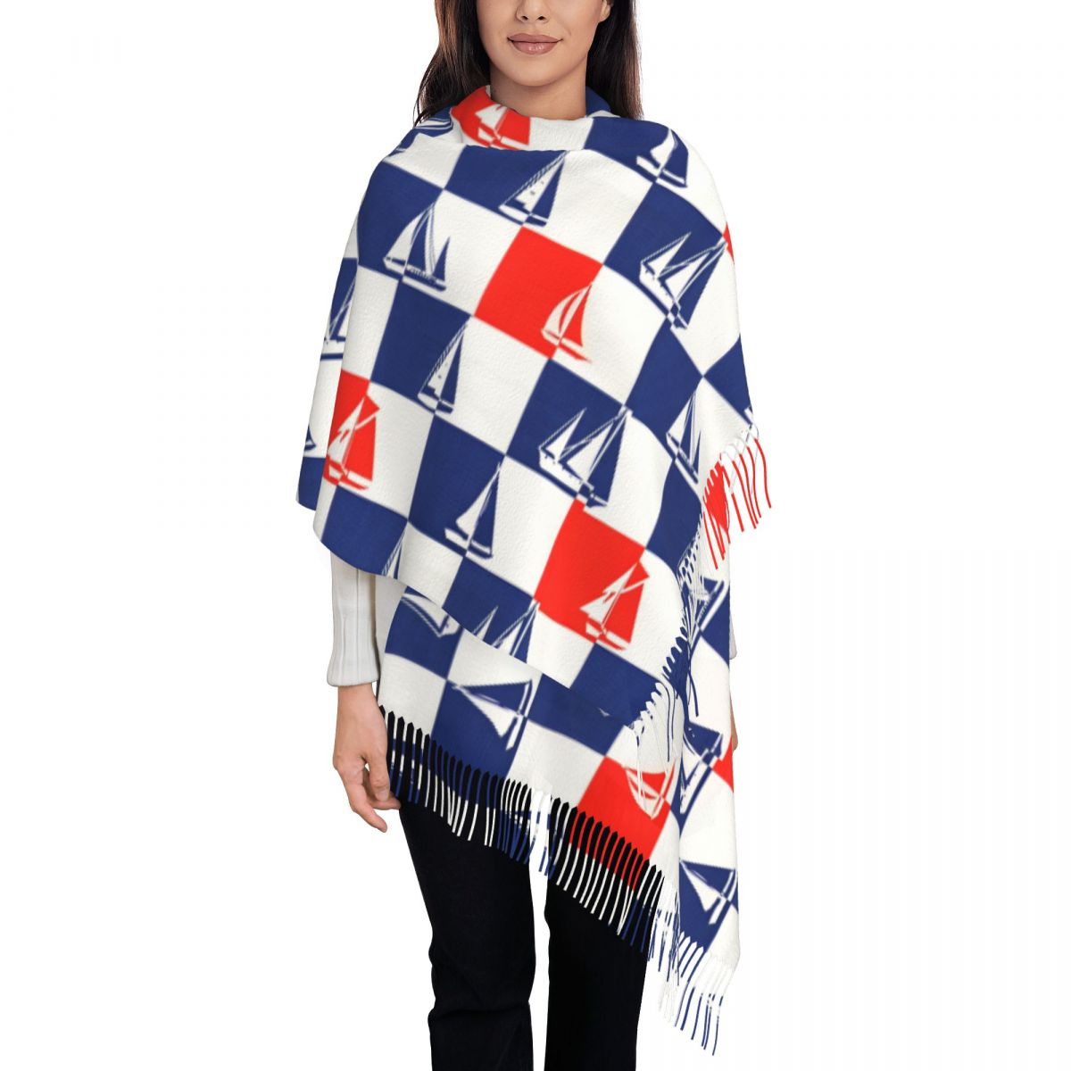 Yelkenli Gemi Okyanus Eşarpı S - Pashmina Wrap Large incelemesi ve fiyatı