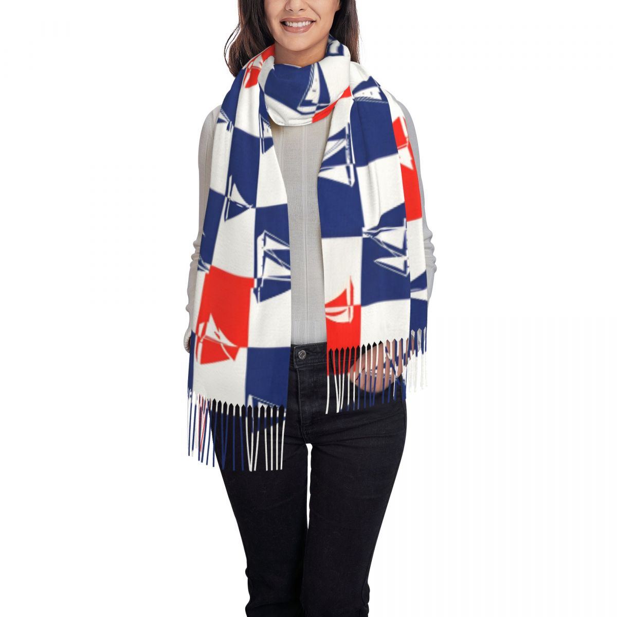 Yelkenli Gemi Okyanus Eşarpı S - Pashmina Wrap Large incelemesi ve fiyatı