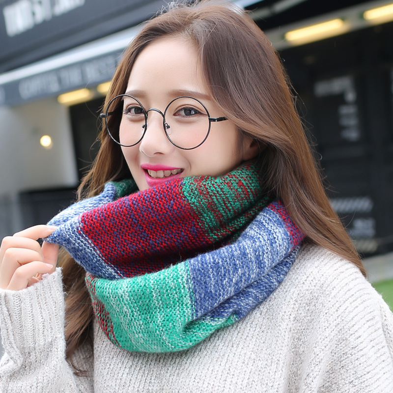 Kadınlar için gökkuşağı örme I - Infinity Scarf Knit incelemesi ve fiyatı