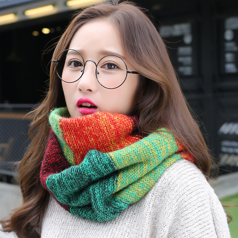 Kadınlar için gökkuşağı örme I - Infinity Scarf Knit incelemesi ve fiyatı
