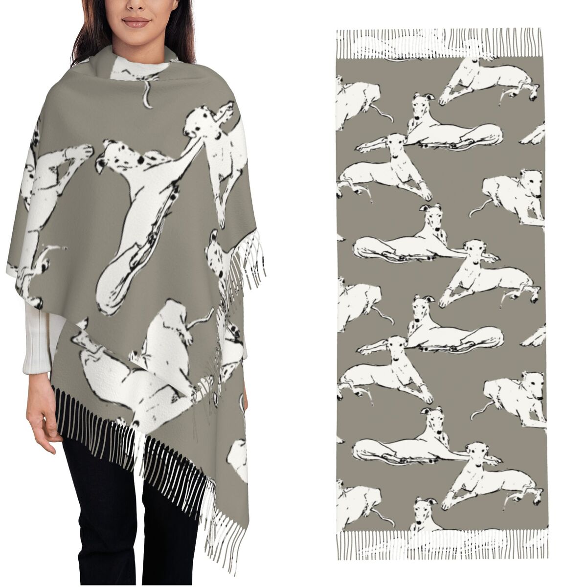 Kadınlar için Rahatlatıcı Grey - Pashmina Wrap Large incelemesi ve fiyatı