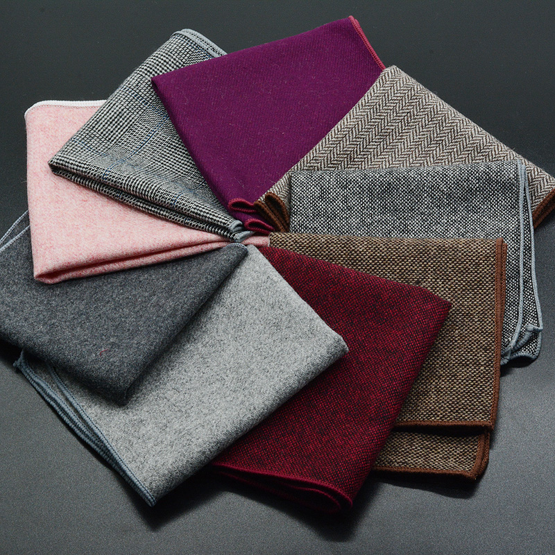 Klasik yün cep kare 25CM düz r - Pocket Square Set incelemesi ve fiyatı