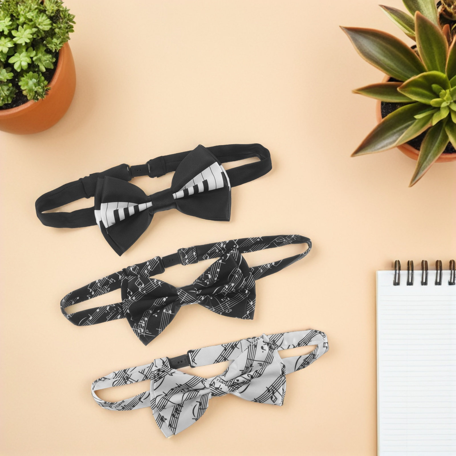 3 Parça Müzik Notası Papyon Se - Bow Tie Pre Tied incelemesi ve fiyatı