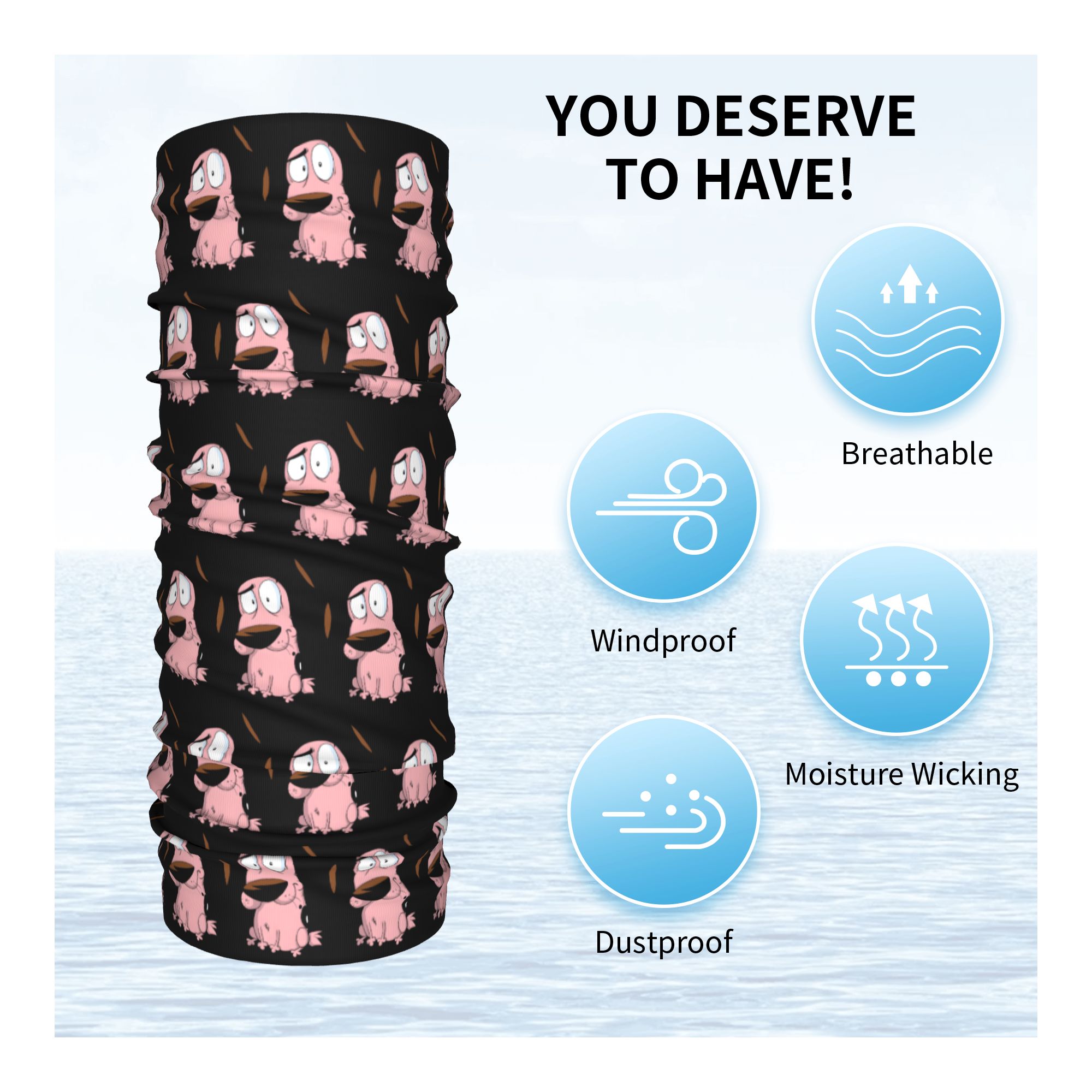 Özel Karikatür Cesaret Köpek K - Neck Warmer Tube incelemesi ve fiyatı