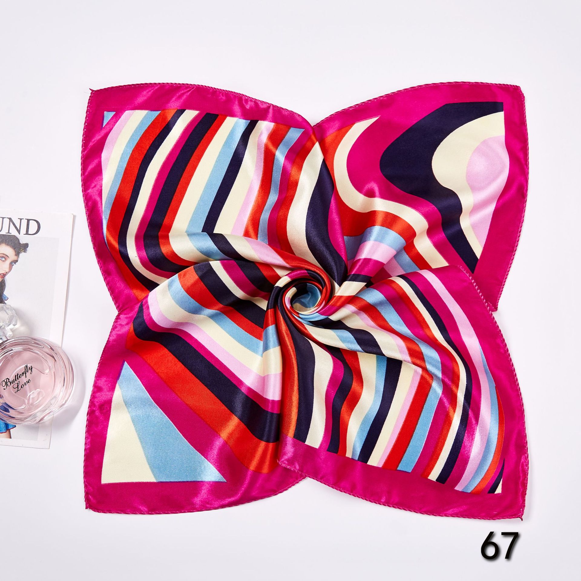 50*50cm kare ipek eşarplar eşa - Ascot Neck Scarf incelemesi ve fiyatı