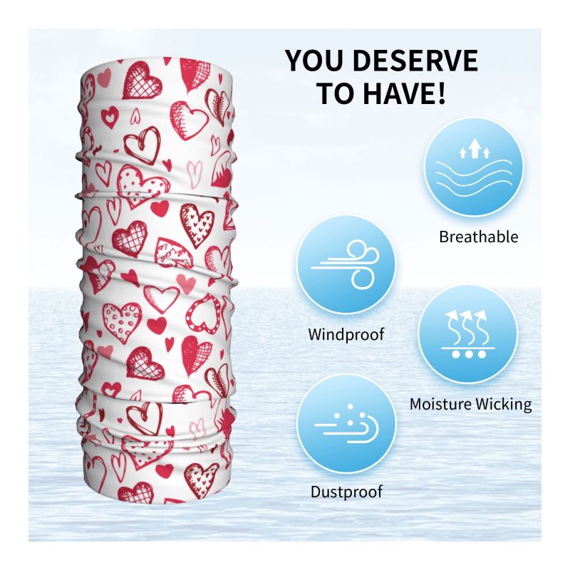 Pembe Kırmızı Aşk Kalpleri Ban - Neck Warmer Tube incelemesi ve fiyatı