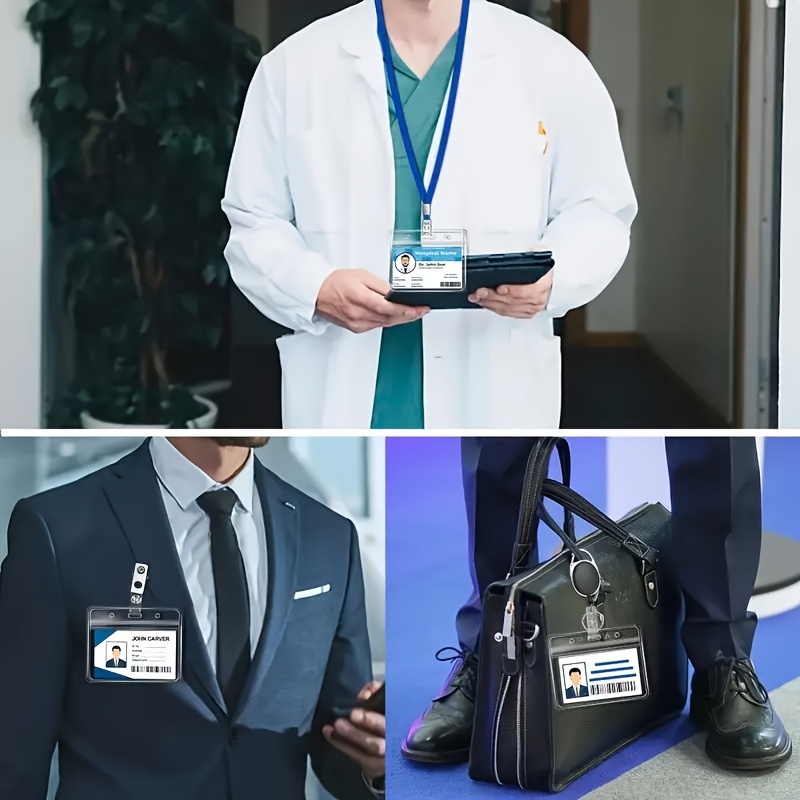 10 takım Şeffaf PVC Kimlik Kar - Lanyard Badge Holder incelemesi ve fiyatı