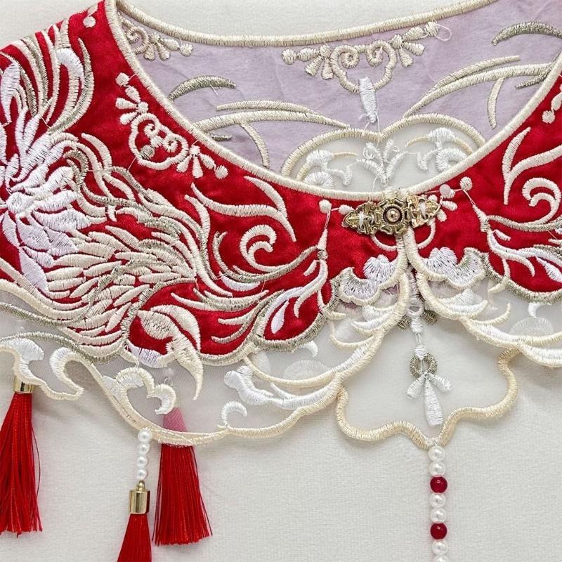 39BD Unisex Şal Lüks İşlemeli  - Stole Wedding Shawl incelemesi ve fiyatı