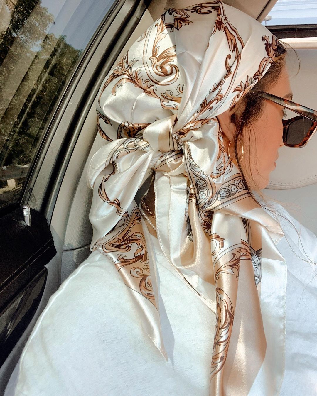 Saten Kare Eşarp Kadın Müslüma - Head Wrap Turban incelemesi ve fiyatı